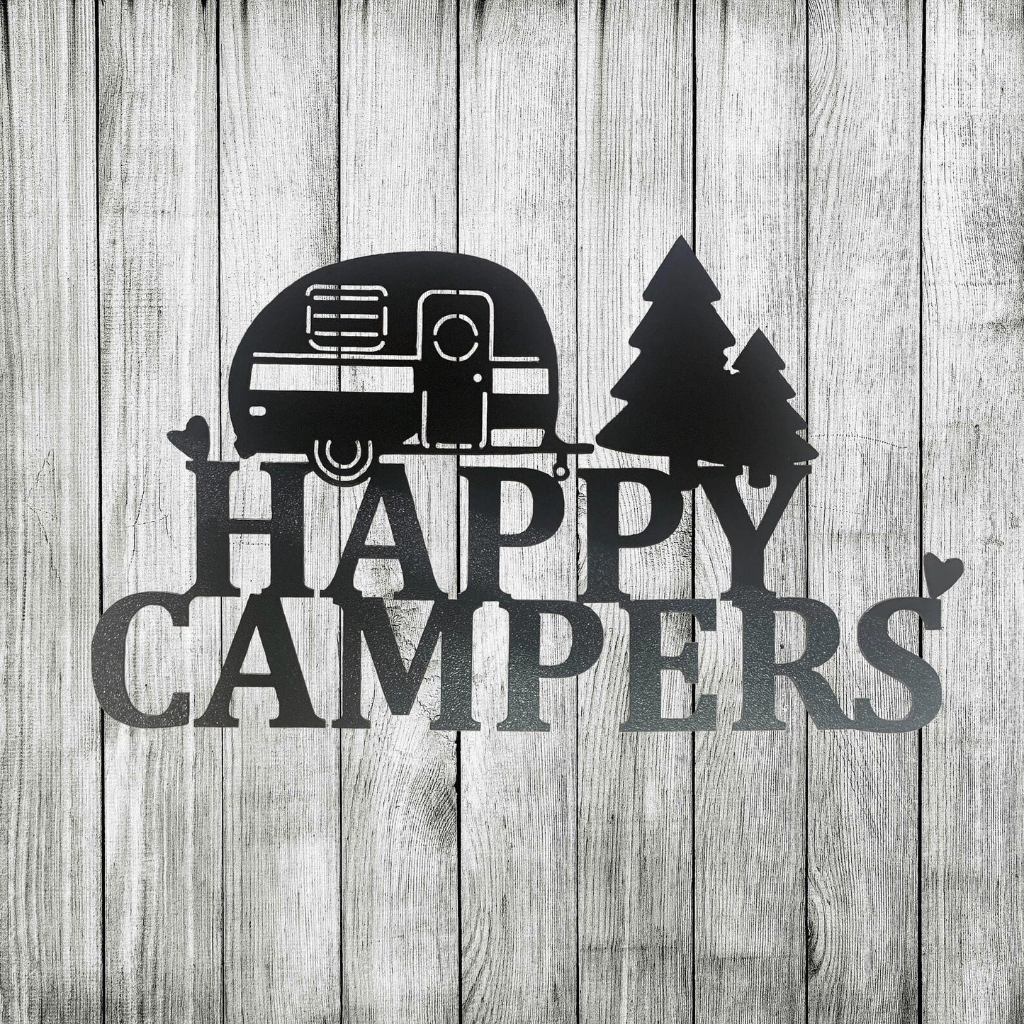 "Happy Campers" Metal Wall Art