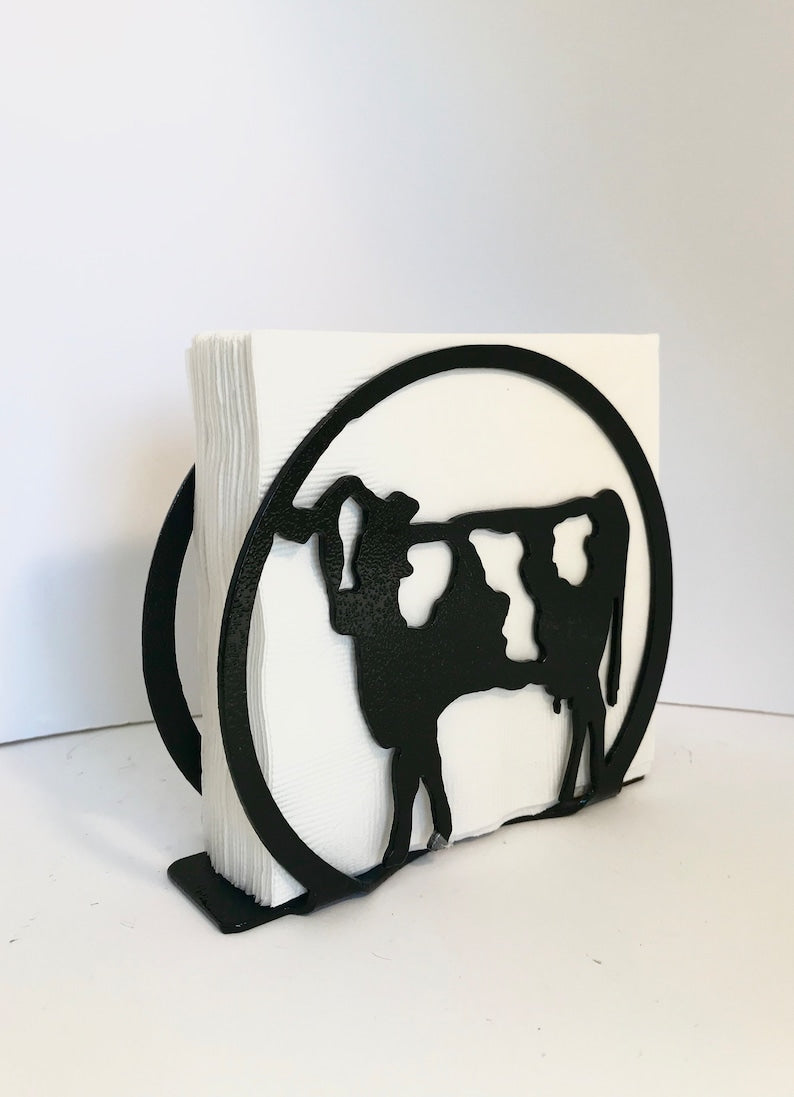 Spotted Cow Napkin Holder