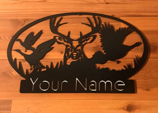 Personalized "Hunter's Dream" Metal Wall Art